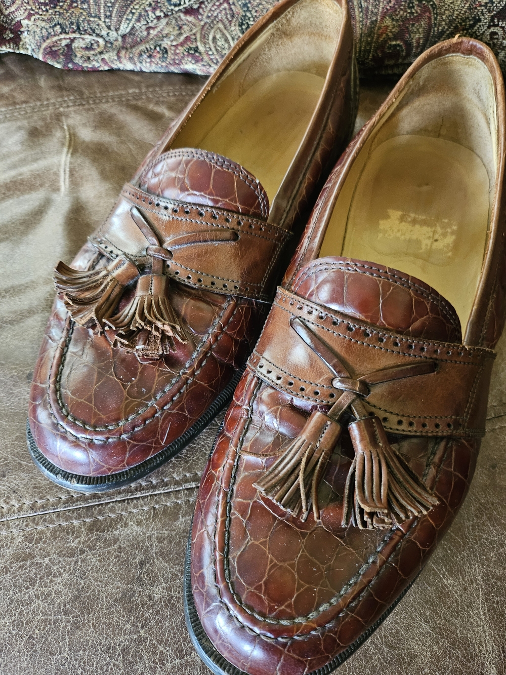 Men’s Brown Leather Tassel Loafers